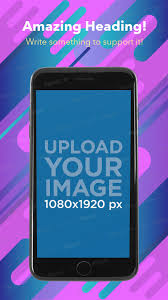 Placeit Mockup Of A Space Grey Iphone 7 Showing An Ios App Screenshot Black Iphone 7 Iphone Mockup Iphone