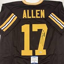 Autographed Signed Josh Allen Wyoming Brown College Football Jersey Beckett Bas Coa Sports Outdoors Fitness Exer College Football Football Jerseys Football