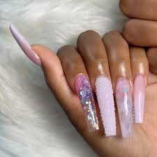 2 516 Likes 21 Comments Angel Grippers Galore On Instagram Freestyle Dmvnailtech Longnails Pink Nails Pink Ombre Nails Red Acrylic Nails With ombre nails, you will be able to mix various shades and get different hues of polish.