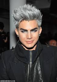Adam Lambert Simply Gorgeous God This Man Rocks The Glam Goth Look Idk What He Classifies The Look As But That S Wh Mens Hairstyles Silver Hair Hair Styles