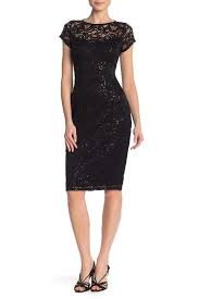 Marina Sequin Lace Cap Sleeve Sheath Dress Midi Dress With Sleeves Nordstrom Dresses Cocktail Dress Party