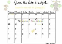 The more variations you buy, the greater the competition. Personalised Guess The Baby S Due Date Weight Baby Shower Game Elephant Baby 3 45 Picclick Uk