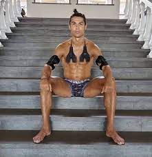 Cristiano Ronaldo's topless pose recreated in brilliant fashion by darts  star Ian White - Daily Star