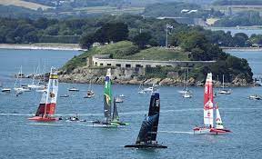 Starting the plymouth regatta in fourth place on the season . Great Britain Sail Grand Prix At Plymouth Day 1