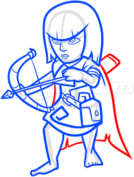 Hey everyone, in this narrated video tutorial i will be going over a typical film or game character concept art production. How To Draw Clash Of Clans Archer Step By Step Video Game Characters Pop Culture Free Online Drawing Tutorial Added Clash Of Clans Drawings Online Drawing