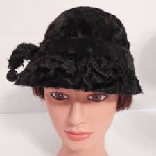 Black Fur Hat Size LARGE
