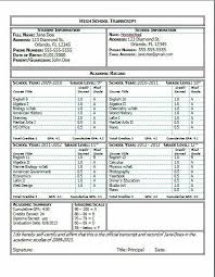 Transcript Example High School Transcript Homeschool Transcripts Homeschool High School
