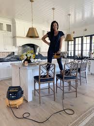 Tilt the bar stool upside down so that it is resting with the fabric and foam cushion on the bottom. How To Reupholster Bar Stools To Be Kid Friendly Remington Avenue