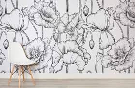 Blue and white flower hd desktop wallpaper. 25 Modern Ways To Use Floral Wallpaper