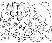 Coloring pages for kids ocean animals coloring pages. Sea Animals For Kids Coloring Pages Printable