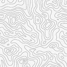 Topographic Map Seamless Pattern Vector Background Carte Topographique Modele De Fond Fond Vecteur