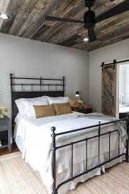 White colorizes the ceiling and grey handles the walls which create a minimalist nuance. Modern Farmhouse Staple Antique Black Bed Part 1