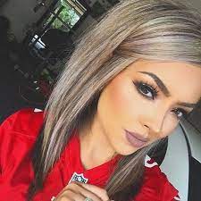Darker platinum with golden undertones Brown Hair With Blonde Highlights Idea Blog