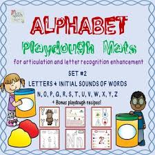 Because of the influence of our spelling system, some people find it quite we do not need every vowel and every consonant to be perfectly articulated for us to understand what is being said. Alphabet Playdough Mats For Letter Recognition Or Articulation N To Z