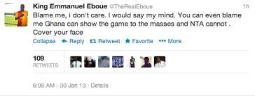 Juni 1983 in abidjan) ist ein ehemaliger ivorischer fußballspieler. Ivory Coast S Emmanuel Eboue Takes On All Of Nigeria On Twitter Sierra Leone News