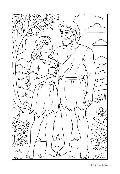 Desenho bíblico para colorir