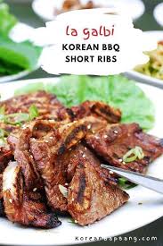 What we are using today is very different. La Galbi Korean Bbq Short Ribs Korean Bapsang Bbq Short Ribs Korean Side Dishes Korean Bbq