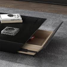 Coffee table design side table tables designer wooden tables classy square s3. Modern Black Wood Coffee Table With Storage Square Drum Coffee Table With Drawer In 2020 Drum Coffee Table Coffee Table Wood Coffee Table