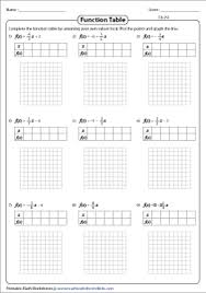 Free tutorials on graphing functions, with examples, detailed solutions and matched problems. Graphing Linear Function Worksheets