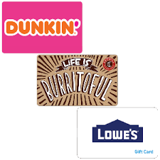 It cannot be used to purchase other chipotle gift cards, because that's like wishing for more wishes. Free 12 In Gift Cards 5 Lowe S 5 Chipotle 2 Dunkin For New Bitmo Perks Members Vonbeau