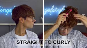 If your hair is long enough, you can twist it into small sections and combine it into a larger bun, fastening it with an elastic band to keep it in place. How To Curl Your Straight Hair Men S Hair My Hairstyles Ruben Ramos Youtube