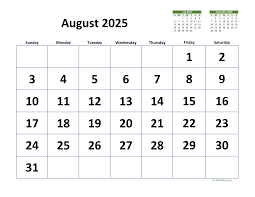 August 27 Calendar 2025