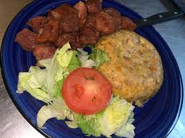 This is a refreshing puerto rican version of coconut flavored ice cubes. Nilsa S Puerto Rican Bistro Mofongo Con Carne Frita Y Ensalada Facebook