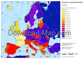 Please be aware that there are specific download provisions for the datasets shown below which must be respected. Europa Grenzen Zu Nachbarlaendern Km Phoenics Gmbh
