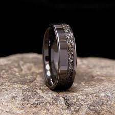 All Of The Rings Found In Holz Ring Shop Are Made Entirely In The Usa By Hand Without The Us Mens Wedding Rings Wedding Rings Unique Mens Wedding Bands Unique