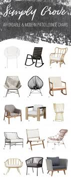 Affordable Modern Patio Lounge Chairs To Freshen Up Your Summer Patio Simply Grove Affordable Outdoor Furniture Modern Patio Modern Outdoor Patio