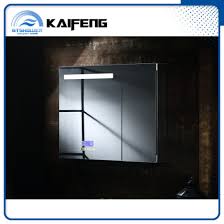 Polished edge bath mirror features sleek, polished edges and a classic frameless design. China Aluminum Heated Bathroom Mirror Cabinet Led Touch Screen Sm 012 China Mirror Cabinet Bathroom Mirror Cabinet