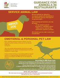 Dining With Dogs New Mexico Statutes For Service Animals And Pets In Restaurants Nmra