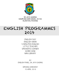 What does pengerusi majlis mean in malay? English Program 2019 Flip Ebook Pages 1 4 Anyflip Anyflip