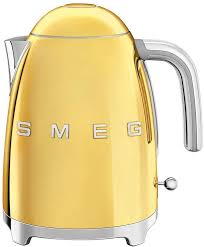 Smeg 50 S Retro Style Electric Kettle Gold Electric Kettle Yellow Coffee Smeg