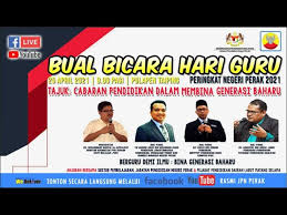 Menteri kerajaan tempatan dan perumahan negeri sabah, datuk masidi manjun, berkata berdasarkan maklumat daripada jabatan pendidikan negeri sabah, sekolah yang terkesan ialah smk sandakan, kolej. Program Bual Bicara Sempena Sambutan Hari Guru Peringkat Negeri Perak Tahun 2021 Youtube