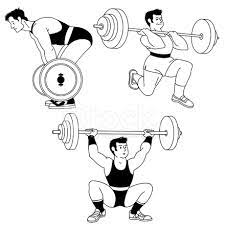 La halterofilia es un deporte olímpico que también es usualmente conocido como levantamiento de pesas o weightlifting. Poses De Halterofilia Vectores En Stock Freeimages Com