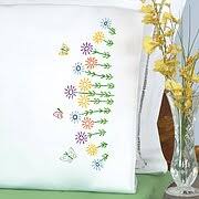 A list of stamped kit and stamped stitchables available at everything cross stitch. Pillowcases Embroidery Kits 123stitch Com