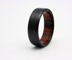 Carbon Fiber Wedding Band With Cocobolo Wood Handmade Carbon Etsy Carbon Fiber Wedding Bands Wood Wedding Ring Mens Wood Wedding Bands