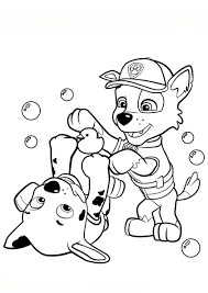 By best coloring pagesjanuary 2nd 2018. Marshall And Rocky High Quality Free Coloring From The Category Paw Patrol More Printab Paw Patrol Coloring Pages Paw Patrol Coloring Paw Patrol Printables