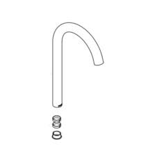 moen 153976orb brantford spout kit for
