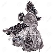 Visual you do not need to be an artist, processes are simple and no previous art background is needed. Portrait Of Scandinavian God Odin In Viking Helmet With Two Ravens Stock Photo Picture And Royalty Free Image Image 123666941