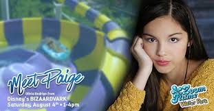 Awesome skills in displaying great talent! Meet Paige Olivia Rodrigo On Disney S Bizaardvark On Saturday August 4 Zoomflume Water Park
