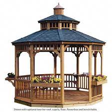 Wooden Gazebos Offer Outdoor Style Fun Brighton 2 800 Pergolaplans Gazebo Round Gazebo Wooden Gazebo Pergola Plans