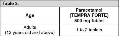We did not find results for: Tempra Full Prescribing Information Dosage Side Effects Mims Philippines
