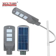 Optional full cover vented aluminum panel pan. Alltop Outdoor Ip65 Waterproof Integrated 20w 40w 60w Led Solar Street Lamp Alltop