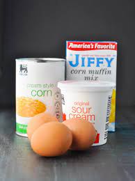 In a large bowl, combine the two kinds of corn and eggs. Corn Pudding 4 Ingredient 4 Minute The Seasoned Mom