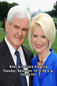 Newt & Callista Gingrich Book Signing
