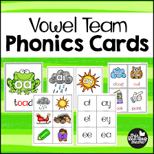 Vowel Team Phonics Cards