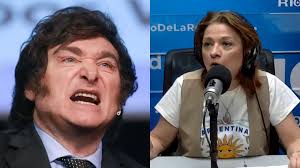 Javier Milei cruzó a Marcela Feudale por haber dicho que dos israelíes  provocaron los incendios en Chubut El Presidente de la Nación no tuvo  piedad ante la locutora. En la discusión se