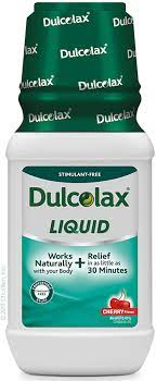Recommended dose to produce regular stools. Amazon Com Dulcolax Liquid Laxative Stimulant Free For Comfortable Relief Cherry Flavor White 12 Fl Oz Health Household